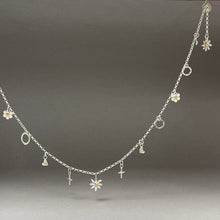 Load image into Gallery viewer, Silver charm necklace.