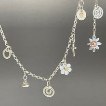 Load image into Gallery viewer, Silver charm bracelet