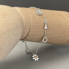 Load image into Gallery viewer, Silver charm bracelet