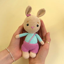Load image into Gallery viewer, Crocheted Baby Bunny Bean 1