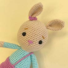 Load image into Gallery viewer, Crocheted Baby Bunny Bean 1