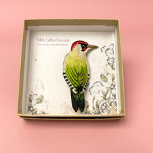 Load image into Gallery viewer, Woodpecker brooch