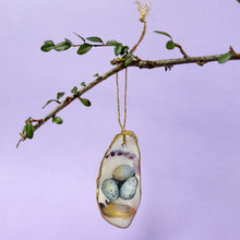 Load image into Gallery viewer, Oyster shell wall hanging - eggs