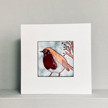 Load image into Gallery viewer, Enamel picture - Robin