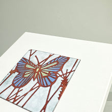 Load image into Gallery viewer, Enamel picture - Blue butterfly