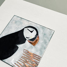 Load image into Gallery viewer, Enamel picture - puffin