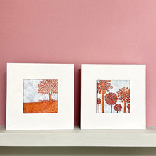Load image into Gallery viewer, Enamel picture - seed heads and allium