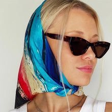 Load image into Gallery viewer, Silk neck scarf - Seascape