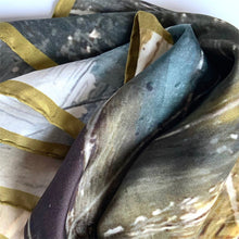 Load image into Gallery viewer, Silk neck scarf. Moorland