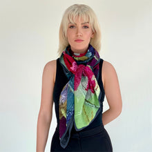 Load image into Gallery viewer, Large silk scarf - Poppy