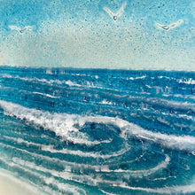 Load image into Gallery viewer, Framed Wave glass panel