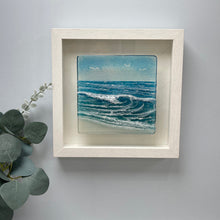 Load image into Gallery viewer, Framed Wave glass panel