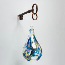 Load image into Gallery viewer, Glass Wishing Drop - teal