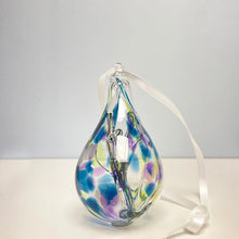 Load image into Gallery viewer, Glass Wishing Drop - teal