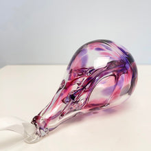 Load image into Gallery viewer, Glass Wishing Drop - pink loop