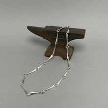 Load image into Gallery viewer, Silver long link chain necklace
