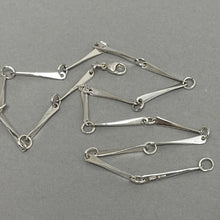 Load image into Gallery viewer, Silver long link chain necklace