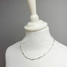Load image into Gallery viewer, Silver long link chain necklace