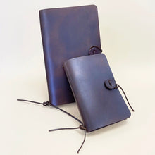 Load image into Gallery viewer, Large Leather Journal - dark oak