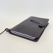 Load image into Gallery viewer, Large Leather Journal - dark oak