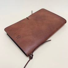 Load image into Gallery viewer, Large Leather Journal - chestnut