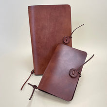Load image into Gallery viewer, Large Leather Journal - chestnut