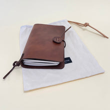 Load image into Gallery viewer, Small Leather Journal - chestnut