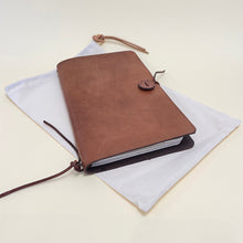 Load image into Gallery viewer, Large Leather Journal - chestnut