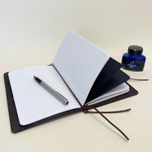 Load image into Gallery viewer, Large Leather Journal - dark oak