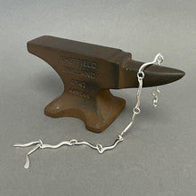 Load image into Gallery viewer, Silver wave link chain bracelet