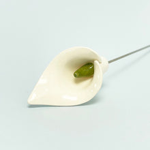 Load image into Gallery viewer, Calla Lily - ceramic flower in a bottle