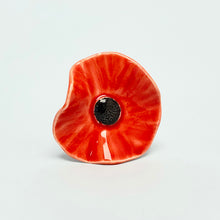 Load image into Gallery viewer, Poppy - ceramic flower in a bottle