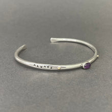 Load image into Gallery viewer, Silver bangle - Always believe