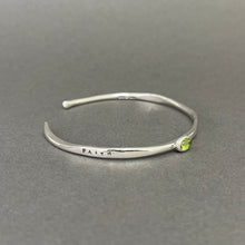Load image into Gallery viewer, Silver bangle - Faith, hope & love