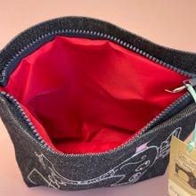 Load image into Gallery viewer, Large wash/makeup bag - sewing machine