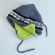 Load image into Gallery viewer, Chenille lined hand knit woollen hat - 2