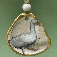 Load image into Gallery viewer, Oyster shell wall hanging - goose