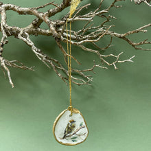 Load image into Gallery viewer, Oyster shell wall hanging - sparrow