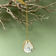 Load image into Gallery viewer, Oyster shell wall hanging - eggs