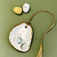 Load image into Gallery viewer, Oyster shell wall hanging - eggs