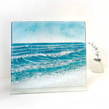 Load image into Gallery viewer, Freestanding Wave glass panel - large