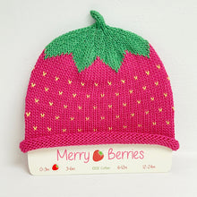 Load image into Gallery viewer, Baby Hat - pink strawberry