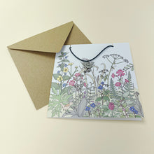 Load image into Gallery viewer, Card with bird necklace