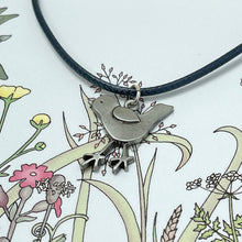 Load image into Gallery viewer, Card with bird necklace