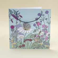 Load image into Gallery viewer, Card with butterfly necklace