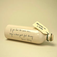 Load image into Gallery viewer, Ceramic quotation bottle - Heaney 2