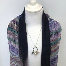 Load image into Gallery viewer, Silver and pearl charm pendant