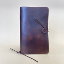 Load image into Gallery viewer, Large Leather Journal - dark oak