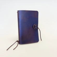 Load image into Gallery viewer, Small Leather Journal - dark oak