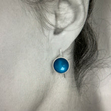 Load image into Gallery viewer, Large kingfisher blue drop earrings
